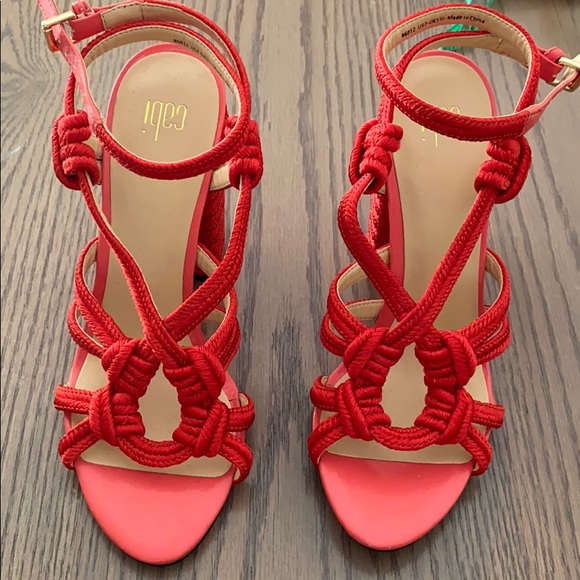 ANTHROPOLOGIE CAbi Bright Rope Sandals - Picture 2 of 6